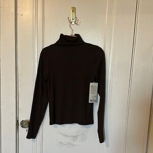Lululemon Brown Turtleneck Long Sleeve Top